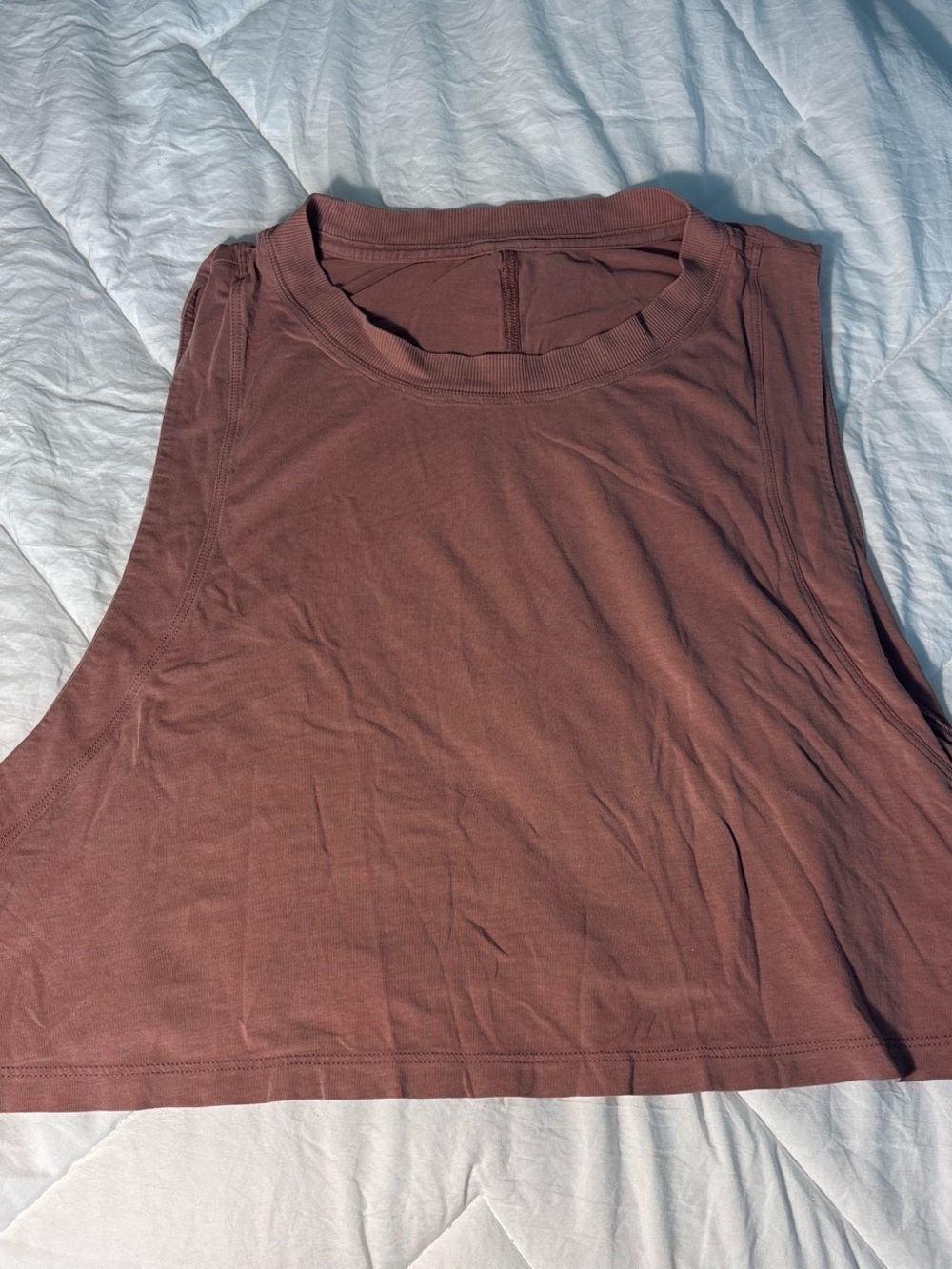 Pink Lululemon Crop/Muscle Tank